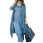 Women's Rayon Blend Solid Straight Kurta