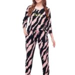 Women's Cotton LERIYA Print Top & Payjama Full Sleeve Nightsuit Set