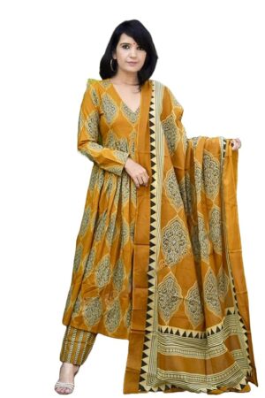 KLOSIA Women's Viscose Kurta and Pant with Dupatta Set