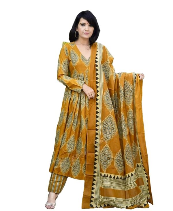 KLOSIA Women's Viscose Kurta and Pant with Dupatta Set